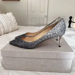 Jimmy Choo Shoes Jimmy Choo Romy Silver And Blue Ombr